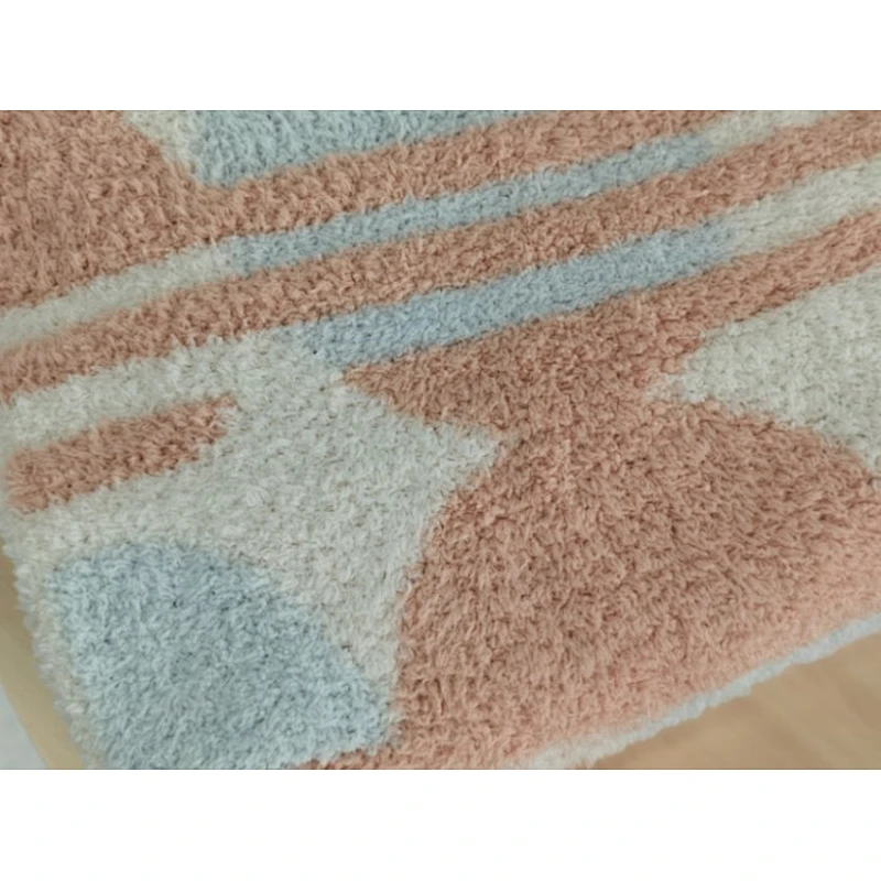 knit jacquard polyester circle  knit throw
